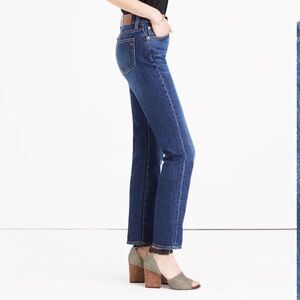 Madewell Cruiser Straight Leg Blue Jeans Size 29 Lana Dark Wash